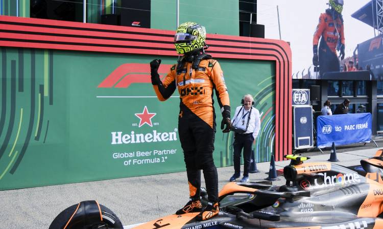 Norris se impone a Verstappen en el GP de Países Bajos