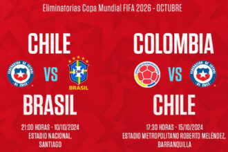 Chile reveló su lista de convocados para el partido ante Colombia