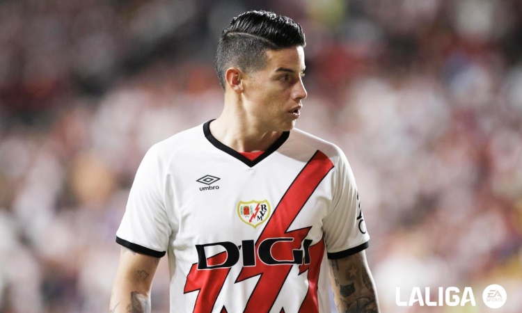 James Rodríguez debutó con victoria en Rayo Vallecano