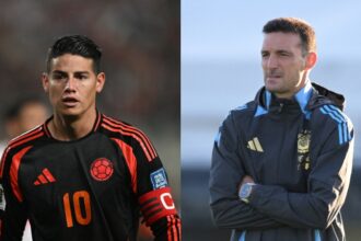 James respondió a Scaloni por quejarse del partido en Barranquilla