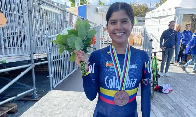 Paula Caballero ganó el bronce de la contrarreloj C3 en el Mundial de Ruta Zúrich 2024