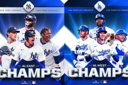 Yankees y Dodgers, campeones de división en Grandes Ligas