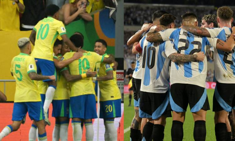 Argentina y Brasil también golearon por fecha 10 de Eliminatorias