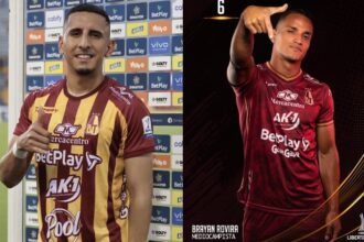 Carlos Esparragoza y Brayan Rovira se marcharían del Tolima en 2025