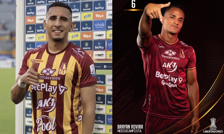 Carlos Esparragoza y Brayan Rovira se marcharían del Tolima en 2025