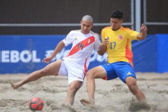 Colombia fue segundo de la Conmebol Liga Evolución Fútbol Playa