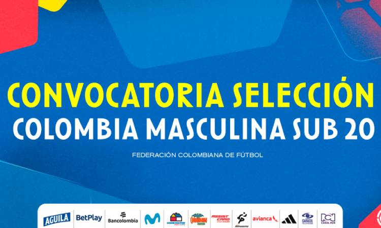 Convocatoria Selección Colombia Sub-20 para microciclo