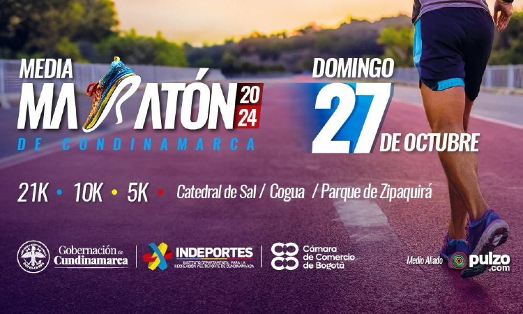 Restan 18 días para la Media Maratón de Cundinamarca 2024