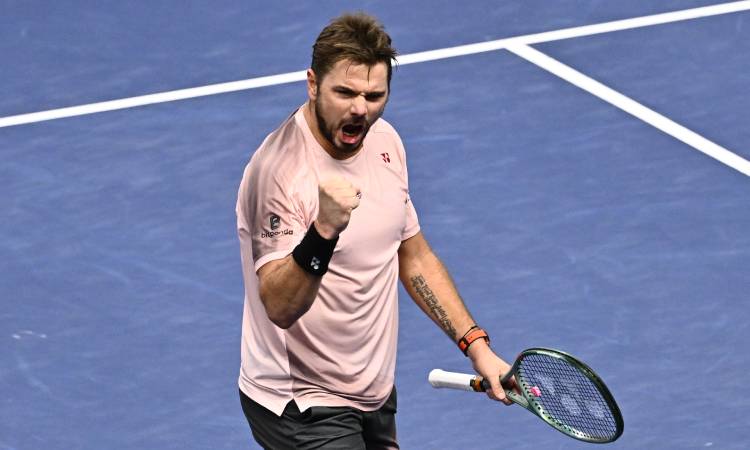 Wawrinka derrota a Rublev y está en 'semis' de Estocolmo