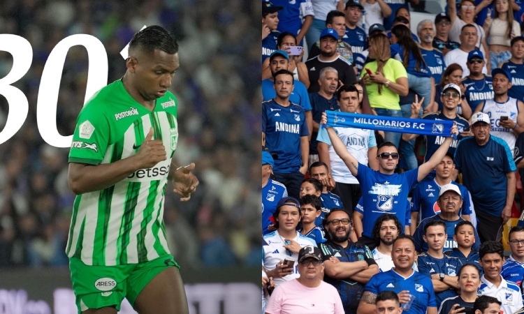 El cruce entre hinchas de Millonarios y Alfredo Morelos