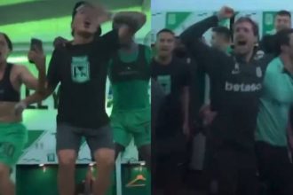 Así celebraron los jugadores de Nacional la eliminación del DIM