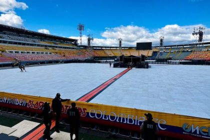 Así quedó la grama de El Campín tras el concierto de Iron Maiden