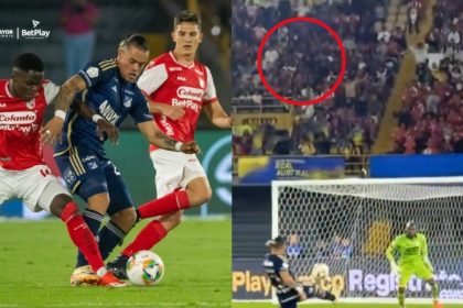 Video: tribuna de Santa Fe festejó el gol de Millonarios