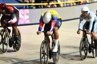 Doble podio colombiano en Liga de Campeones Ciclismo de pista