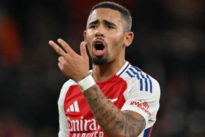 Arsenal perdió a Gabriel Jesus por el resto de la temporada