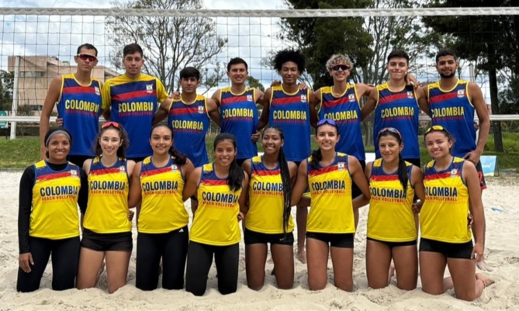 Colombia lista para el Sudamericano Sub-23 de Voleibol de Playa