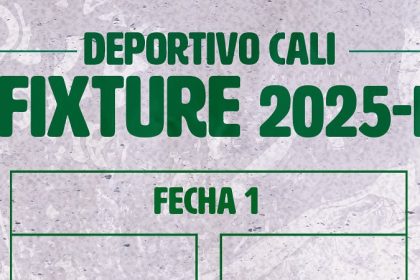 Fixture del Deportivo Cali para la Liga BetPlay 2025-I