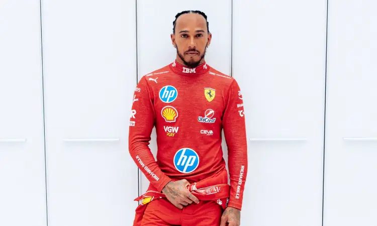 Hamilton completa sus primeras vueltas como piloto de Ferrari