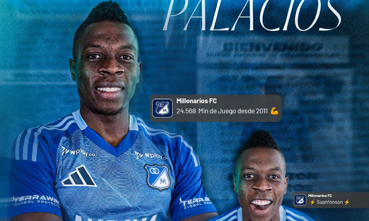 Millonarios convocó por primera vez a Helibelton Palacios