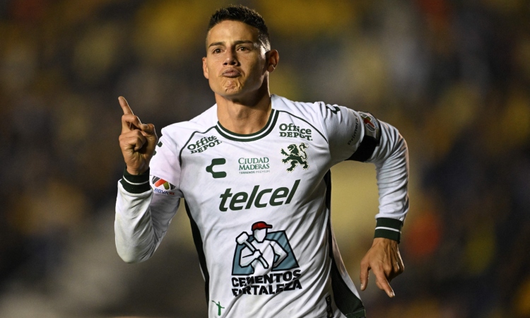 Con gol de James Rodríguez, León empata vs América y es líder