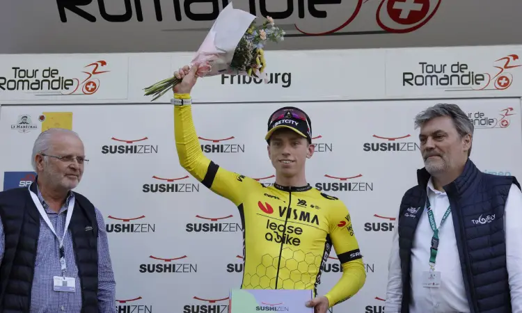 Matthew Brennan ganó la etapa 1 del Tour de Romandía