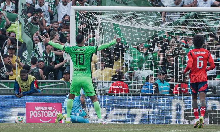 DIM le empató con menos jugadores a Atlético Nacional