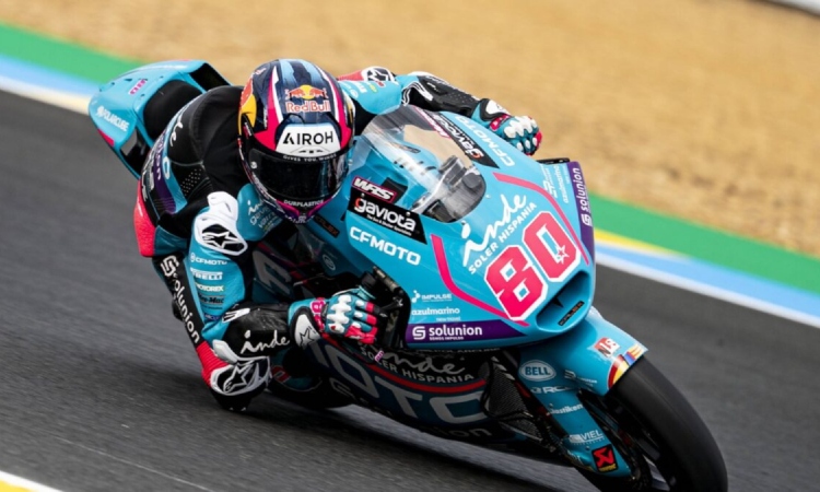 David Alonso ya compite en el Gran Premio de Francia de Moto2