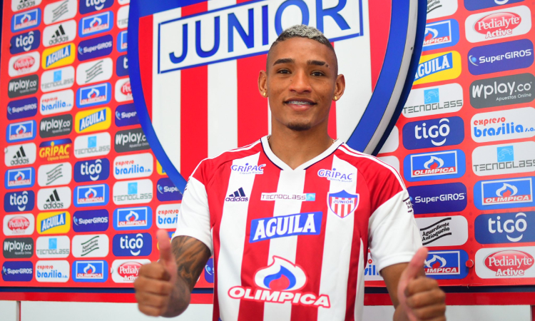 Jermein Peña, listo para jugar con el Junior el segundo semestre del 2025