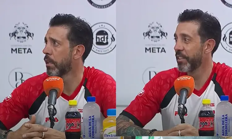 Periodista le preguntó a Bava, pero se retiró antes de la respuesta