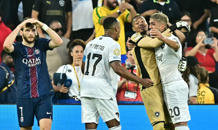 Botafogo vence 1-0 al PSG en duelo de monarcas en Mundial de Clubes