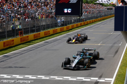 Russell se impone en Canadá, los McLaren se tocan entre sí
