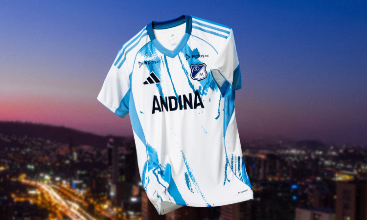 Adidas y Millonarios presentan la nueva camiseta de visitante para el segundo semestre