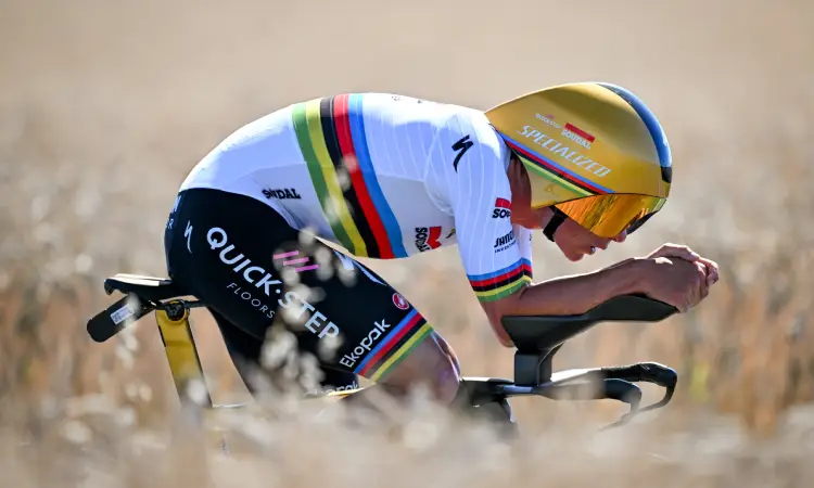 Evenepoel, el más veloz en la crono de etapa 5 del Tour de Francia
