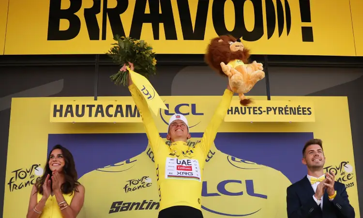 Pogacar da otro golpe en el Tour en Hautacam