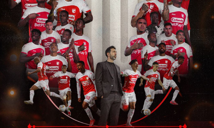 Este fue el regalo de cumpleaños que le dieron los jugadores de Santa Fe a Jorge Bava
