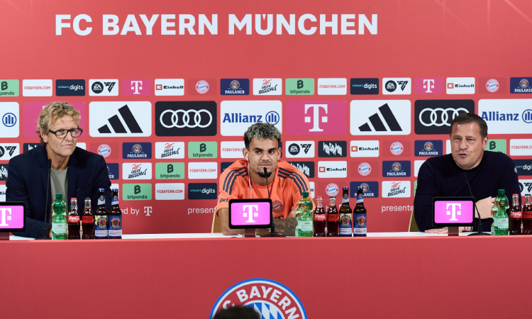 Luis Díaz, "muy feliz" en su presentación con Bayern Múnich