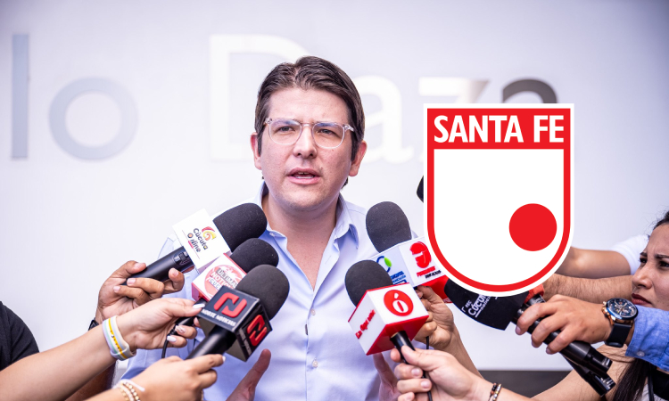 Miguel Uribe Turbay y sus mensajes de apoyo a Santa Fe