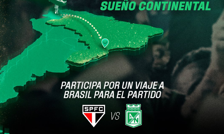 Así puede asistir al Sao Paulo - Atlético Nacional en Brasil