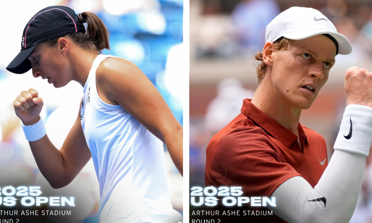 Sinner y Swiatek clasificaron a la tercera ronda del US Open 2025