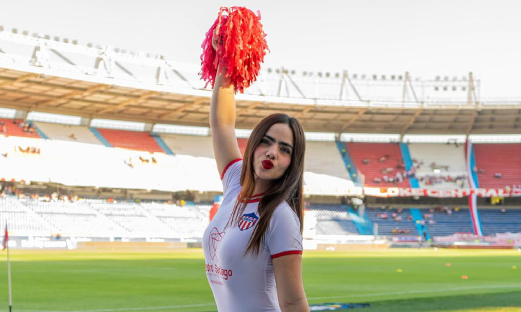 Ella es la porrista más hermosa del Junior de Barranquilla