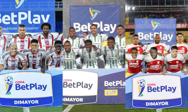 Junior, Nacional y Santa Fe conocen su camino para ser campeón de Copa