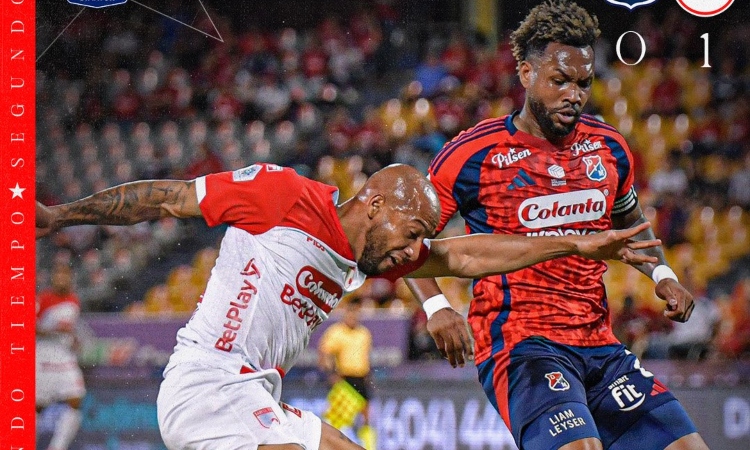 Santa Fe golpeó primero: Triunfo de visitante ante Medellín por Copa BetPlay