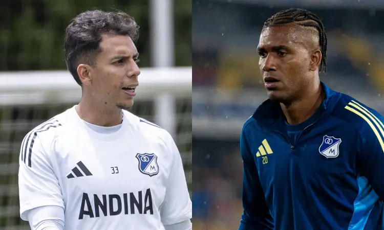 Millonarios dio reporte médico de Alex Castro y Danovis Banguero