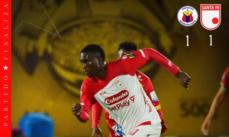 ¡Santa Fe rescató un punto sobre el final ante Pasto!