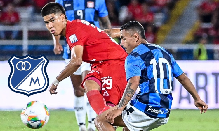 Foto: América cuenta de X / Logo Millonarios