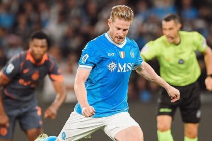 Napoli: Kevin De Bruyne será baja por el resto del 2025