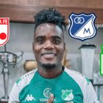 Foto: Cali cuenta de X / Logos Nacional, Santa Fe y Millonarios