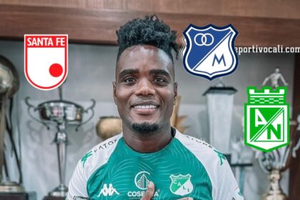 Foto: Cali cuenta de X / Logos Nacional, Santa Fe y Millonarios