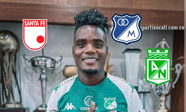 Foto: Cali cuenta de X / Logos Nacional, Santa Fe y Millonarios