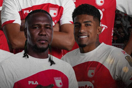 Hugo Rodallega Harold Santiago Mosquera en Santa Fe
